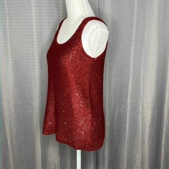 ANNE KLEIN XS WINE COLORED TANK TOP - Picture 2 of 7